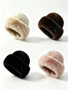 1/2 Pcs Women's Winter Hat With A Soft, Warm Fleece Lining, Perfect For Outdoor Activities In Winter. - A - View 14
