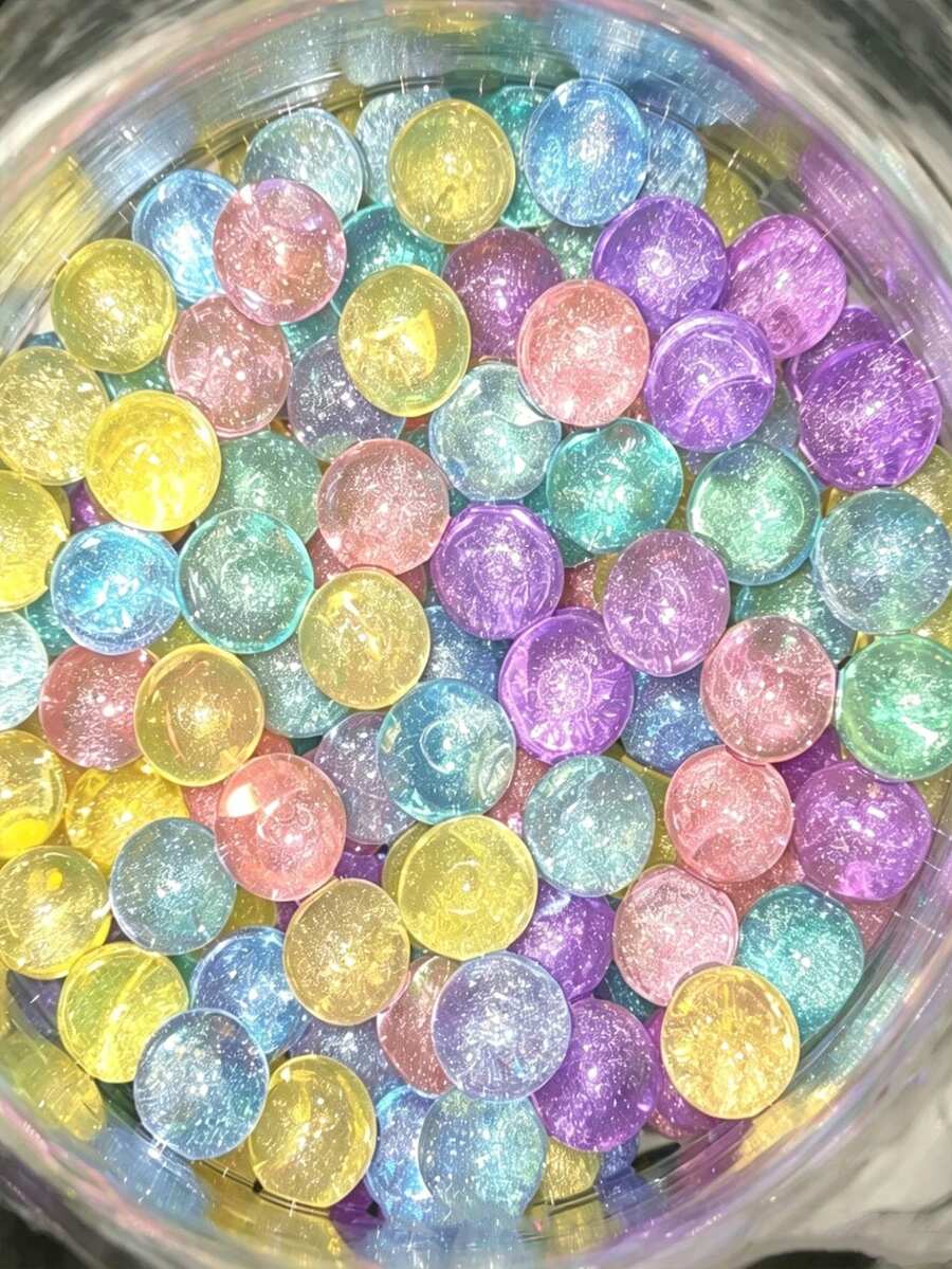 2000pcs - Starry Sparkling Giant Water Absorbent Gel Beads, Water Spirits, Water, Used For Vase Decoration, Vase Fillers, Indoor Potted Plant Moisture Retention, Long-Term Water Storage, Also Suitable For Christmas, Halloween, Wedding Table Centerpieces, Graduation Season Decor, Thanksgiving Decor, Mother's Day Decor, Office Decor, Restaurant Decor. 1000pcs/2000pcs/1500pcs/500pcs