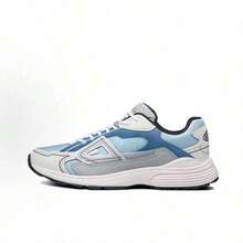 Zapatillas Deportivas Transpirables con Estampado para Hombre B30, Zapatos Casuales para Exteriores que Aumentan la Estatura - Orquídea blanca - Ver 1