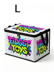 Foldable Multi-Functional Clothing Storage Box (Urban Street Graffiti Style) With Handle, Suitable For Home Closet Organization, Applicable For Travel, Moving, Camping And Underbed Storage - Multicolor - View 11