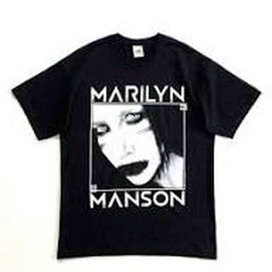Simple Black Character Printed Short Sleeve Tee, Minimalist Casual Top For Travel And Daily Matchinghalloween - 黑色 - 查看 1