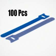 50/70/100pcs Reusable Adjustable Cable Ties, Cable Management Organizer, Cable Straps, Fastening Straps With Hooks And Rings, Multi-Purpose Adjustable Cable Organizer Straps, Hook And Loop Straps, Wrap And Hook And Loop Straps, Suitable For Computer, Gaming, Wires, Data Cables, Desk, Home Office, Cable Storage And Gardening Ties Essential - T-type Cable Tie - View 15