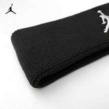 Nike Jordan AJ Flyman 運動吸汗頭帶，適用於網球、籃球、瑜伽，JKN00010OS 黑色 - AJ黑色 - 查看 2