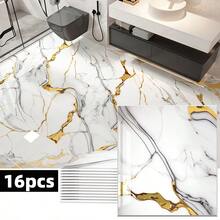 ucdfi 10/22/30 Pieces Of Imitation Ceramic Tile Floor Stickers, Easy To Clean, Suitable For Room Decor Bathroom Floor Tile Stickers,For Kitchen, Bedroom, Office, Studio, Vinyl Wallpaper Peel And Stick Can Be Removed At Will Kitchen Decor Halloween Decor - Piece By Piece - View 7