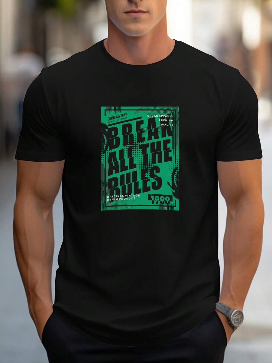 Men T-Shirts - Black - View 1