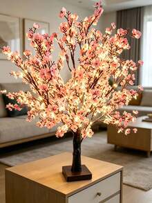 1件 60 LED 55CM 星空樹燈 USB雙電源 室內LED發光樹 婚禮/派對必備 櫻花樹燈 人造花燈 暖光氛圍燈 跨境獨家 臥室床頭護眼小夜燈 Ins風 超人氣 求婚氛圍神器 禮物裝飾樹燈 讓春天到家 租屋翻新神器 摯友女友孩子的心意禮物 生日禮物 節日裝飾 LED燈 - 黃色 - 查看 2