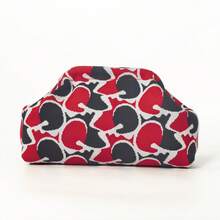 Regalo del Día de la Madre, Bolso de Mano de Punto con Estampado de Bloques de Color de Arte Abstracto, Bolsa de Playa Plegable, Cartera Ligera para Mujer, Bolsa de Maquillaje, Bolso Casual, Bolsa Organizadora de Viaje, Regalo Ideal para Vacaciones y Cumpleaños - Multicolor - Ver 14