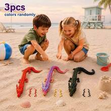 5pcs And 3pcs Set Of Different Sizes Chinese Dragon Figurines Toys, Giant 23.62 Inch/17.7 Inch/11.8 Inch Articulated Chinese Dragon Statue - Children's Gift Set, 3D Printed Material, Multiple Gradient Random Colors, Vibrant Home And Office Decor, Perfect For Christmas, Children's Day, Halloween, Thanksgiving, Valentine's Day And Easter Gifts - 3-piece Toy Set (60cm + 45cm + 30cm) - View 9