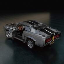 925pcs Balok Bangunan Mobil Balap Klasik Vintage, Model Mobil Abu-abu Perak Keren Realistis, Set Balok Teknologi Perakitan DIY, Mainan Ornamen Dekorasi Meja, Hadiah Halloween/Natal/Ulang Tahun - Model mobil blok klasik - View 6