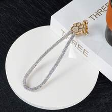 1pc Luxury Rhinestone Bear Claw Phone Lanyard Anti-Lost Phone Strap Phone Chain Phone Case Pendant Charm Rhinestone Ring - Multicolor - View 10