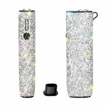 BLBLBL 1SET Multi-Color Hanging Hole Keyring Anti-Drop Shiny Luxury 360° Asymmetrical Arranged A-Grade Rhinestone Electronic Cigarette Protective Case FOR IQOS ILUMA I ONE & ILUMA ONE+ Replacement Shell, Suitable For Daily Use - IILUMA I ONE - View 16