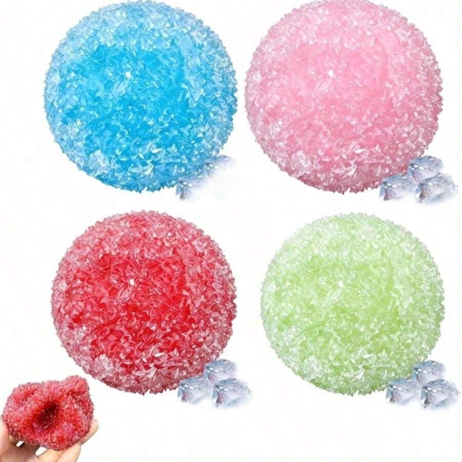 Fructose Ice Cream Handmade Squishy, Slushy Squishy Ball Slow Rising Squishies Shapeable Sound-Making Stress Ball, Soft Squeeze, Suitable For Adults - Stress Relief Toy - Birthday Gift - Holiday Gift - Perfect Gift