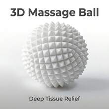 1pc Hedgehog Textured Foot Massage Ball, Home Relaxation Massage, Office Sedentary Relief, Yoga Fascia Release, Workplace Professional, Christmas Gift, Foot Pressure Relief Tool, Portable Massage Accessory - Multicolor - View 3