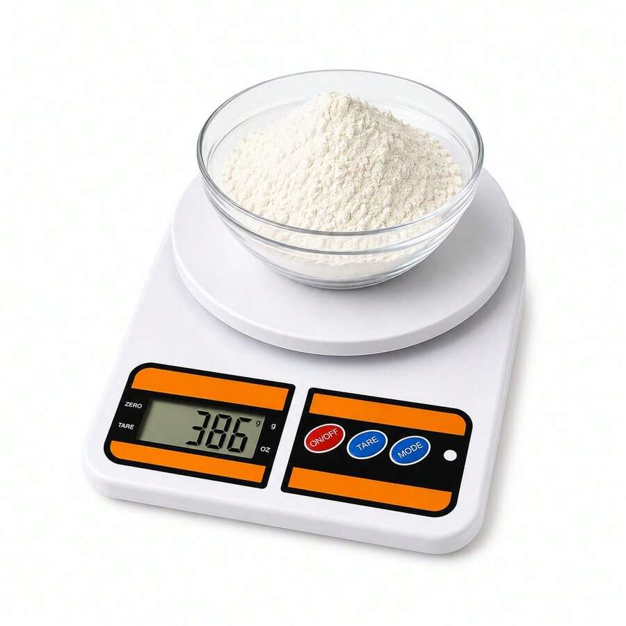 Balança Digital Branca Cozinha de Alimentos Precisão de até 10kg