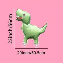3D Walking Dinosaur With Wheels, Decorative Balloon, Holiday Gift, Suitable For Holiday Event Venue Decoration And Home/Office Display - Multicolor - View 6