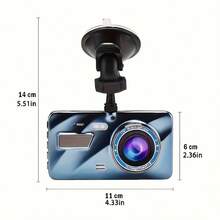 1080P Full HD Car Dash Cam, 4-Inch LCD Screen, 170° Wide Angle, G-Sensor, WDR, Parking Monitor, Loop Recording, Motion Detection, Car Accessories, Battery Capacity: 150mAh - A - View 7
