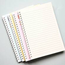 A5 Spiral Notebook 40 Sheets 1pc Lined Inner Pages Notepad Office Supplies Record Notebook Student Learning Textbook Notebook Gold Foil Hardcover Notebook School Back To School Essential Notebook - A5 - View 5
