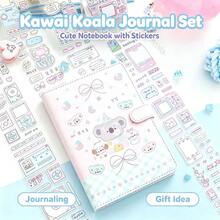 Koala Party A5 Leather Hardcover Colorful Page Notebook, Ins Style Highly Attractive Planner, Cute Girly Notebook For Students - Rectangle - View 8