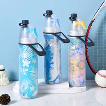 500ml Portable Handle Spray Cup, Multi-Functional Outdoor Sports Water Bottle, Double-Wall Insulated Spray Water Cup, Suitable For Students To Carry Back To School, Friend Gift - Multicolor - View 1
