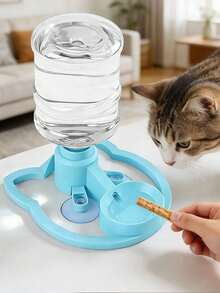 1set Pet Water Dispenser, Automatic Flow, Suitable For Most Water Bottles As Pet Cups, Suction Cup Fixed Automatic Water Bowl, Suitable For Cats And Dogs, No Filter Needed, No Electricity Required For Automatic Flow(Excluding Water Bucket) - Multicolor - View 3