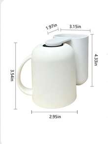 Magnetic Hanging Toothbrush And Mouthwash Cup Holder Set, No-Drill Wall-Mounted Toothbrush Cup Rack With Handle, Minimalist Toothbrush Holder - A - View 5