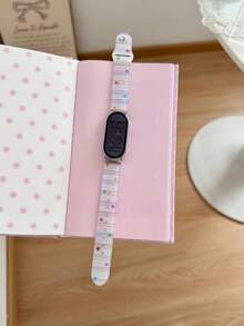 1pc Girls Watch Band Popular Cute Star Bow Heart Polka Dot Compatible With Xiaomi 8/9/10 8/9pro Watch Replacement Band 41mm 40mm 38mm Compatible With AppleWatch Band Series 11 10 9 8 7 6 5 4 3 2 1 SE Suitable For Smart Watch Band, Back To School Gift - Multicolor - View 7
