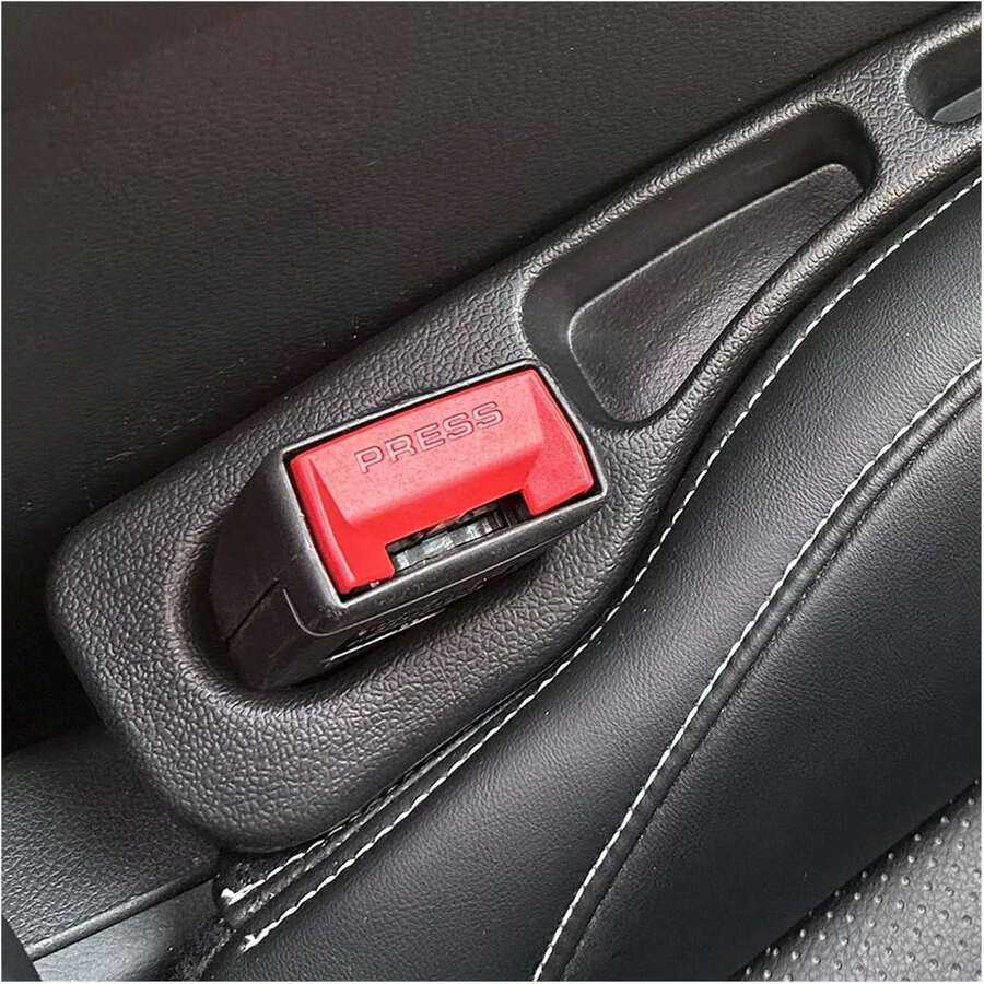 2pcs Car Seat Gap Filler Storage Box, Dual Slot Anti-Leak Car Gap Organizer, Multi-Function Car Side Pocket, Can Hold Phone, Keys, Cards, Coins, Noise Reduction Car Interior Decoration, Holiday Gift - Multicolor - View 1