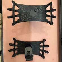 適用於 4-7 吋手機的自行車手機支架，360° 旋轉防震防滑把手支架，耐用黑色 ABS GPS 夾具，附金屬夾緊機構，公路車與登山車免持導航配件 - 彩色 - 查看 5