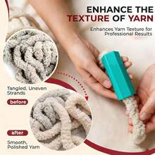 Fluffy Yarn Brush - Professional Repair & Softening Tool, Suitable For Chunky Chenille Wool, Revitalize DIY Hand-Knitted Blankets, Arm Crochet & Yarn Projects - A - View 4