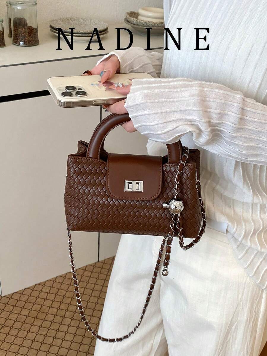Fashionable Quilted Handbag Niche Design Crossbody Bag Minimalist Commuter Shoulder Bag
