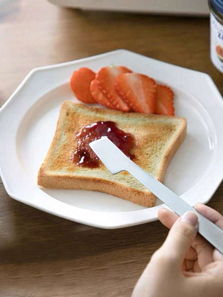 Madebyblanc 黄油切刀、果酱抹刀、果汁饮料搅拌棒、罐头勺、面包吐司果酱奶油奶酪抹刀、花生酱抹刀、洗碗机适用、厨房用餐工具 - 彩色 - 查看 1