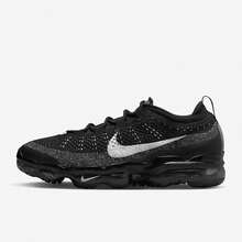 Nike Vapormax Flyknit Comfortable Breathable PU Fabric Shock-Absorbing Wear-Resistant Low-Top Black Casual Urban Commuting Running Shoes Men's - Black - View 2