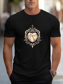 Men T-Shirts - 黑色 - 查看 1