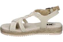 XTI KIDS | Platta sandaler XTI KIDS för flickor – Espadrillessandal i beige – Sommarsandal med spänne – Snygg – Bekväm och mångsidig – Lättmatchad – Modell 151261 - Beige - Visa 4