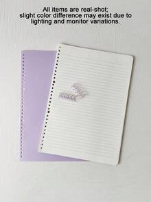A4 Morandi Macaron Color Loose-Leaf Notebook, Detachable And Replaceable Refill, Comfortable Non-Scratch Hand-Rolled Notebook, Cute Aesthetic Writing Notebook, Suitable For Teenagers, Middle School Students, School, Office, Daily Planning And Notes - Multicolor - View 11