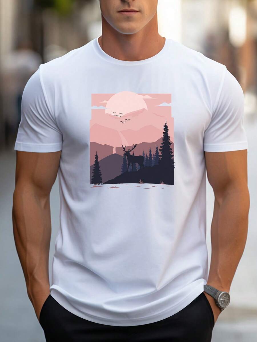 Men T-Shirts - 白色 - 查看 1