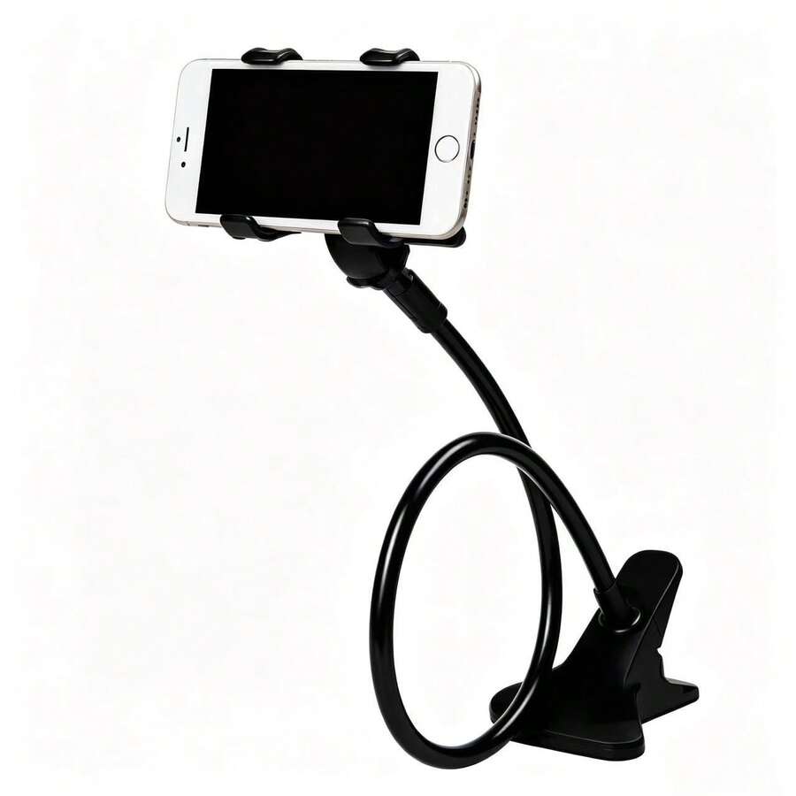 1/2pcs Universal Phone Holder Flexible Slouchy Bracket Adjustable Phone Clip Home Bedside Desktop Mount Smart Phone Stand - Black - View 1