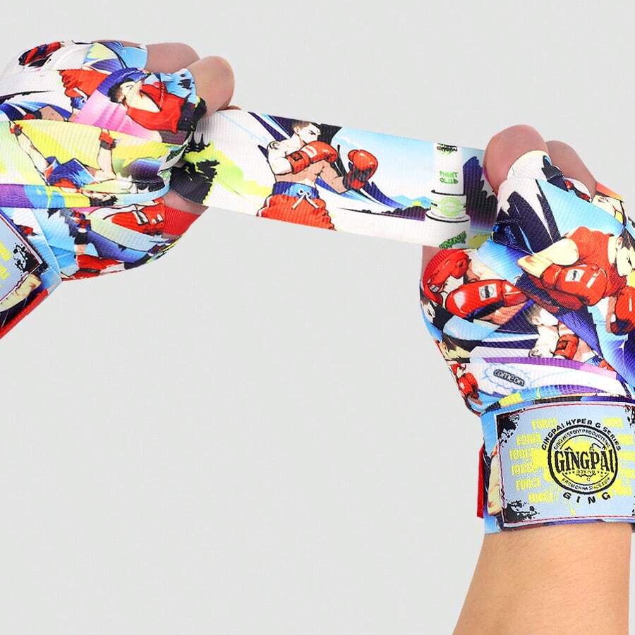 GINGPAI Boxing Hand Wraps For Adults And Teens, 1.5m/3 Meters/5m Semi-Elastic Bandages For Boxing, Muay Thai, Sanda, Unisex