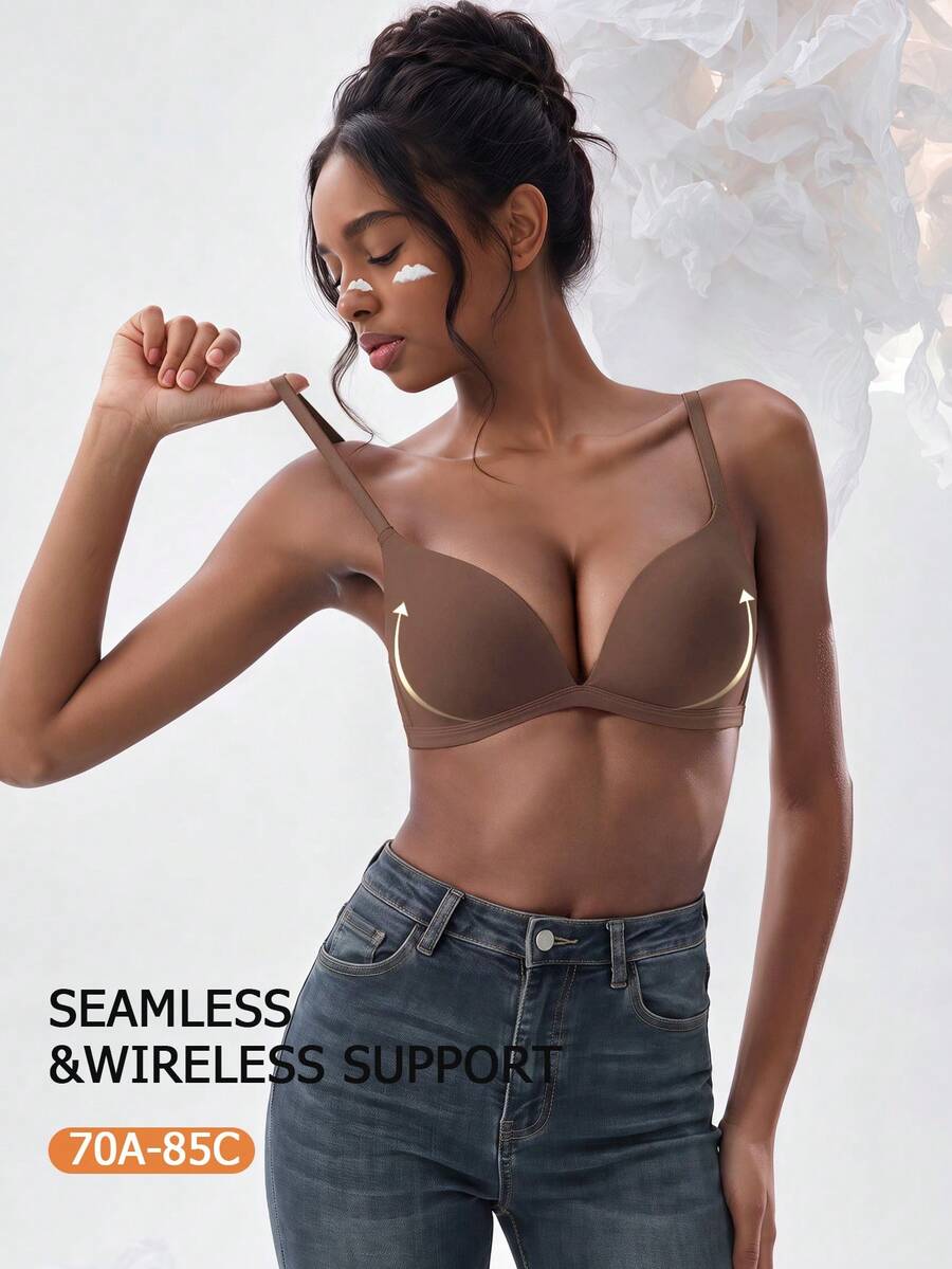 Women's Push-Up Bra - All-Day Support, Lift, Seamless Fit