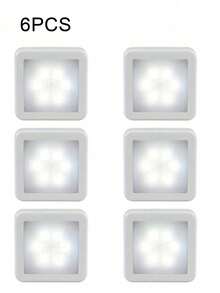 6入組 LED 感應式智能燈，櫥櫃夜燈，室內感應壁燈，適用於臥室、廚房、衣櫥、樓梯、浴室、走廊、居家、客廳、派對與節日裝飾 - 感應燈 - 查看 12