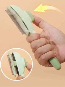 3pcs Pet Grooming Set Self Cleaning Hair Brush Nail Clipper Nail File Combo Kit, Durable Anti-Scratch Dog Cat Hair Removal Comb Paw Nail Cutter Trimmer With Buffer File, Easy To Use Home Pet Care Tools For Small Medium Large Animals - View 7