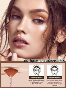 4/20Pcs Pink Makeup Tool Bundle With Transparent Wash Bag, 9 Face & Eye Makeup Brushes, Foldable Silicone Brush Cleaning Bowl, Mixed Size Teardrop Cosmetic Sponges, Versatile Washable Daily Facial Makeup Applicators - Pink - View 5