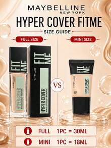 Maybelline Base de Maquillaje Personalizada Versión Impecable 102, Tamaño Completo 30ml, Muestra 18ml, Textura Ligera y Adherente, Alta Cobertura, Larga Duración, Resistente a la Opacidad - Base de maquillaje personalizada impecable 102 - Ver 5