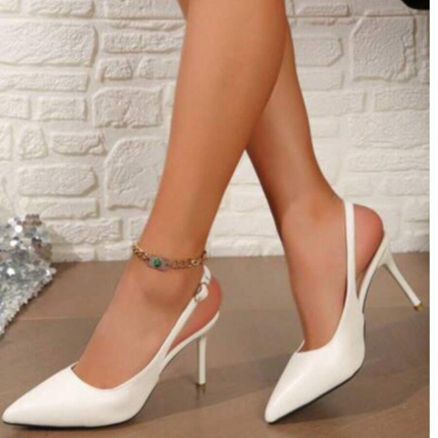 GAN AI Women Pumps - White - View 1
