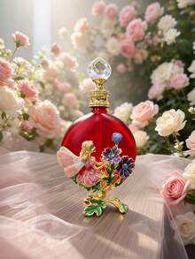 Botol Enamel Bertema Hutan Vintage yang Indah 30ml dengan Motif Peri dan Bunga, Wadah Mini Isi Ulang, Botol Dispenser Parfum dan Minyak Esensial Portabel untuk Perjalanan/Liburan, Hadiah Sempurna untuk Anak Perempuan (Parfum Tidak Termasuk; Hanya Botol Kosong) - View 7