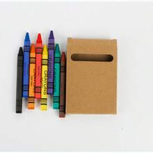 8 Colors Mini Crayons Bulk Kraft Box Set, Colorful Wax Crayons For Classroom Rewards, Kids Birthday Party Favors, Teacher Stationery Gift Supplies - Sets - View 4