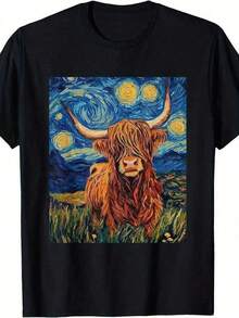 Men T-Shirts - 黑色 - 查看 1