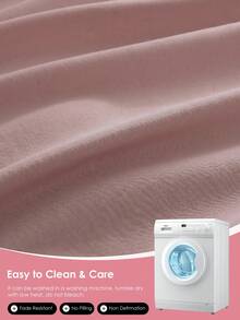 2/3pcs Solid Color Fitted Sheets, Mattress Protector Cover, Deep Pocket Bed Sheets, Soft And Breathable, Suitable For All Bed Sizes - Twin, Full, Queen, King, 9-12 Inches/25cm Deep Pocket, Machine Washable, Pink - Pink - View 7