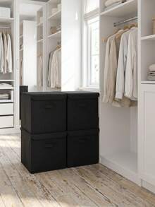 Foldable Storage Box 30x30x30 Cm – Minimalist Fabric Organizer Bin With Handles – Closet, Shelf & Home Storage - View 12