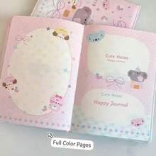 Koala Party A5 Leather Hardcover Colorful Page Notebook, Ins Style Highly Attractive Planner, Cute Girly Notebook For Students - Rectangle - View 5